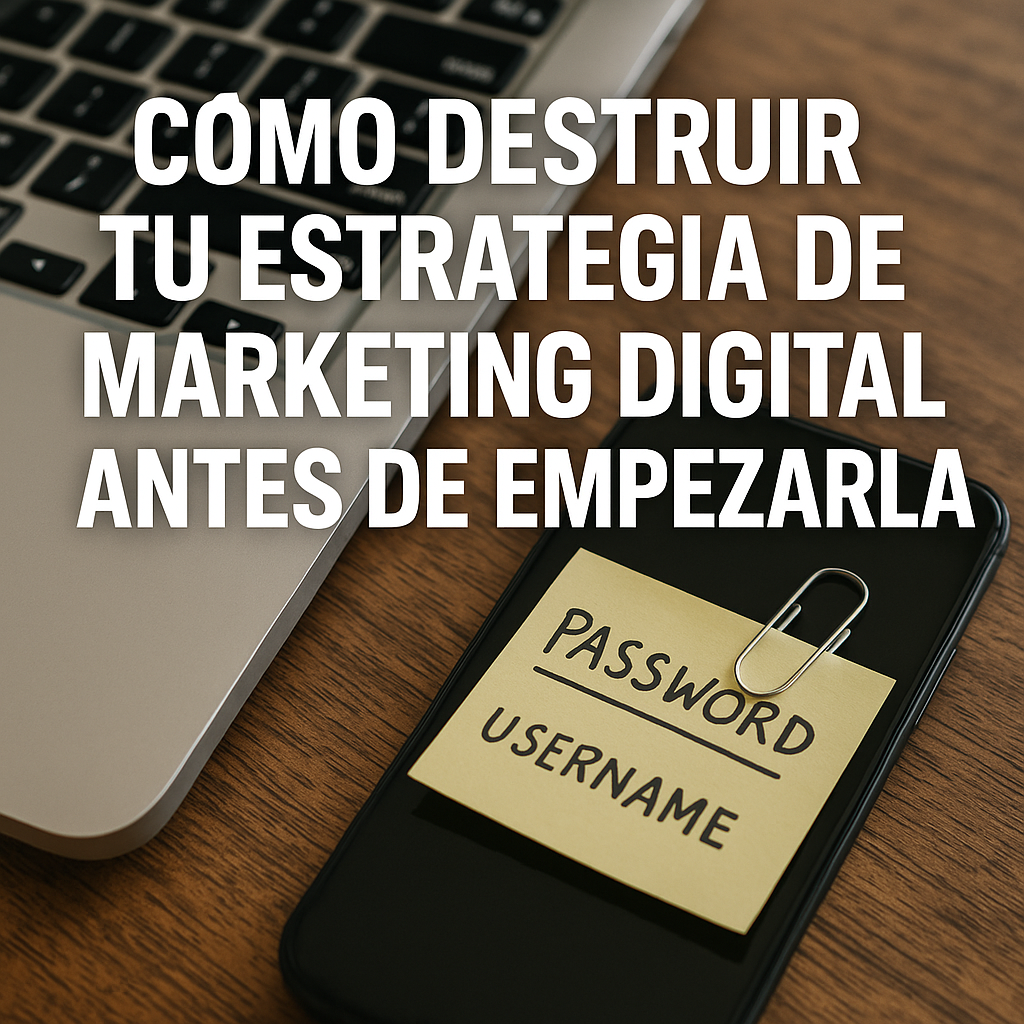 Cómo destruir tu estrategia de marketing digital antes de empezarla