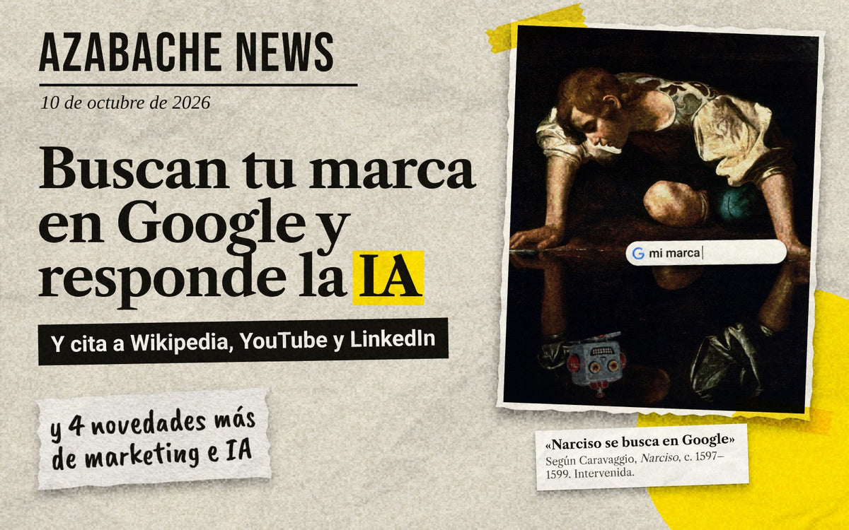 Narciso, de Caravaggio, intervenido: se busca en Google y responde la IA. Azabache News, 10 de octubre de 2026