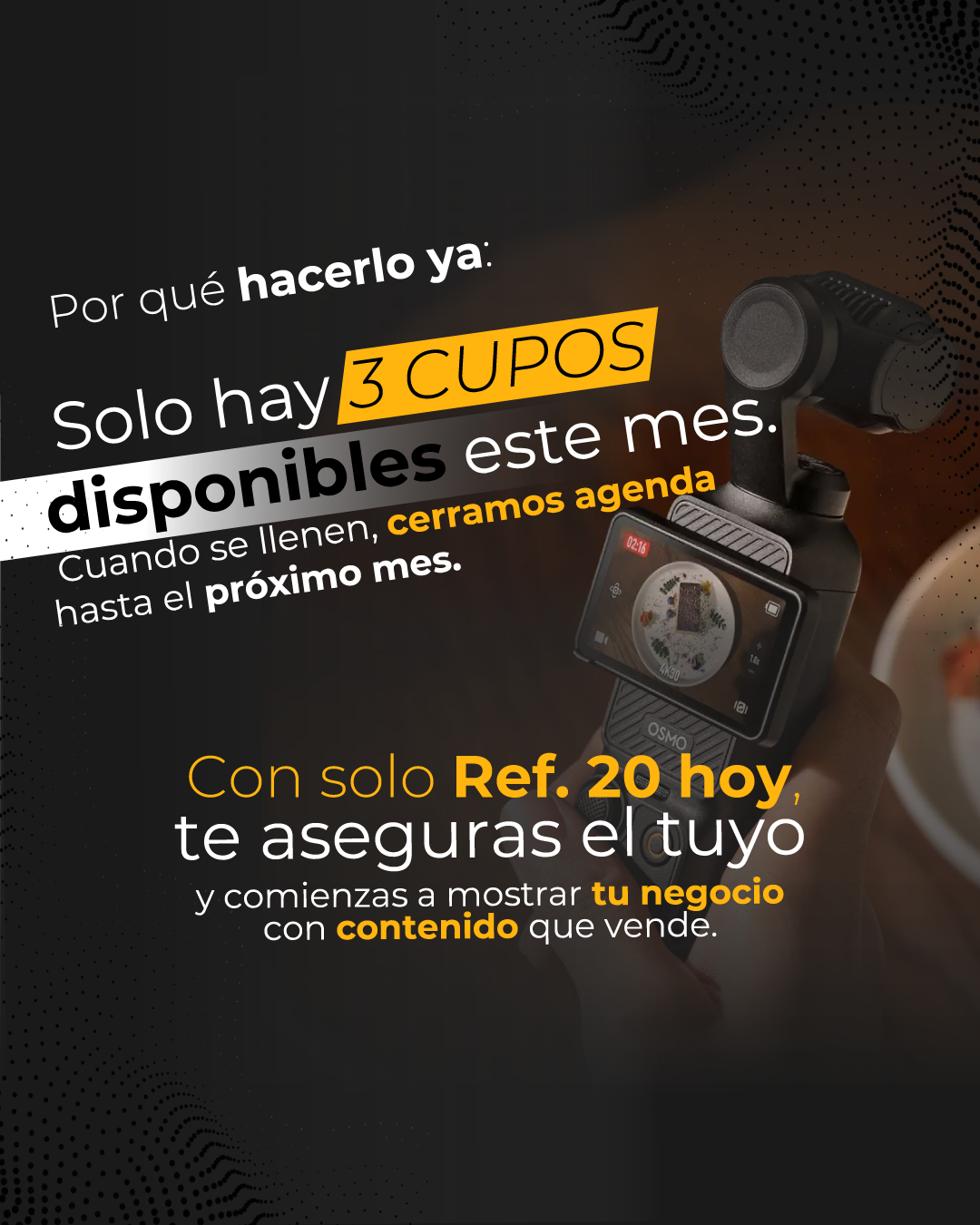 Paquete de Video en Sitio – 10 Reels/Shorts Profesionales (5+5 en 2 jornadas)