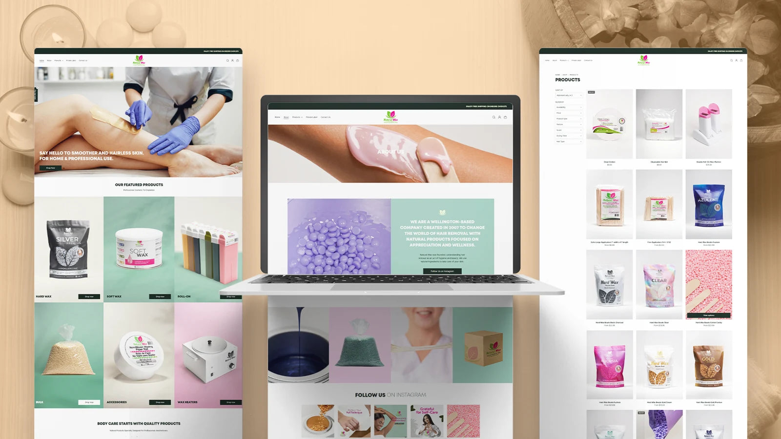 Diseño web · Belleza